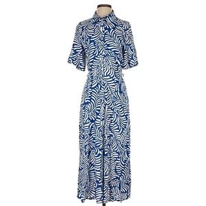 NWT H&M Tie-Belt Shirt Midi Dress